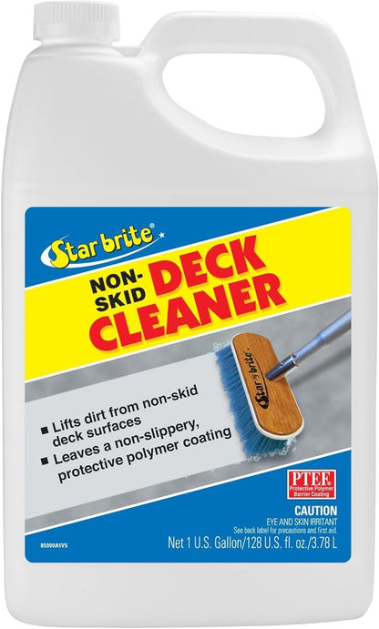 StarBrite Non-Skid Deck Cleaner & Protectant -Ultimate Boat Deck Wash - Protects Against Future Stains & UV - Ideal for Fiberglass, Vinyl, Plastic, Painted & Metal Surfaces - 128 OZ - 1 Gallon