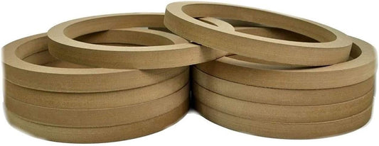 Audiopipe 8" MDF Speaker Mounting Spacer Rings for Fiberglass, 10 Rings