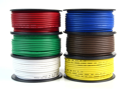 Trailer Wire Light Cable for Harness 6 Way Cord 12 Gauge - 100ft roll - 6 Rolls