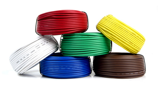 6 Way Trailer Wire Light Cable for Harness LED 50ft  Each Roll 18 Gauge 6 Colors