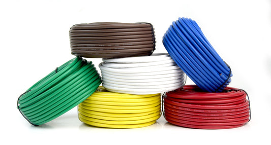 6 Way Trailer Wire Light Cable for Harness 50 FT  Each Roll 12 Gauge 6 Colors