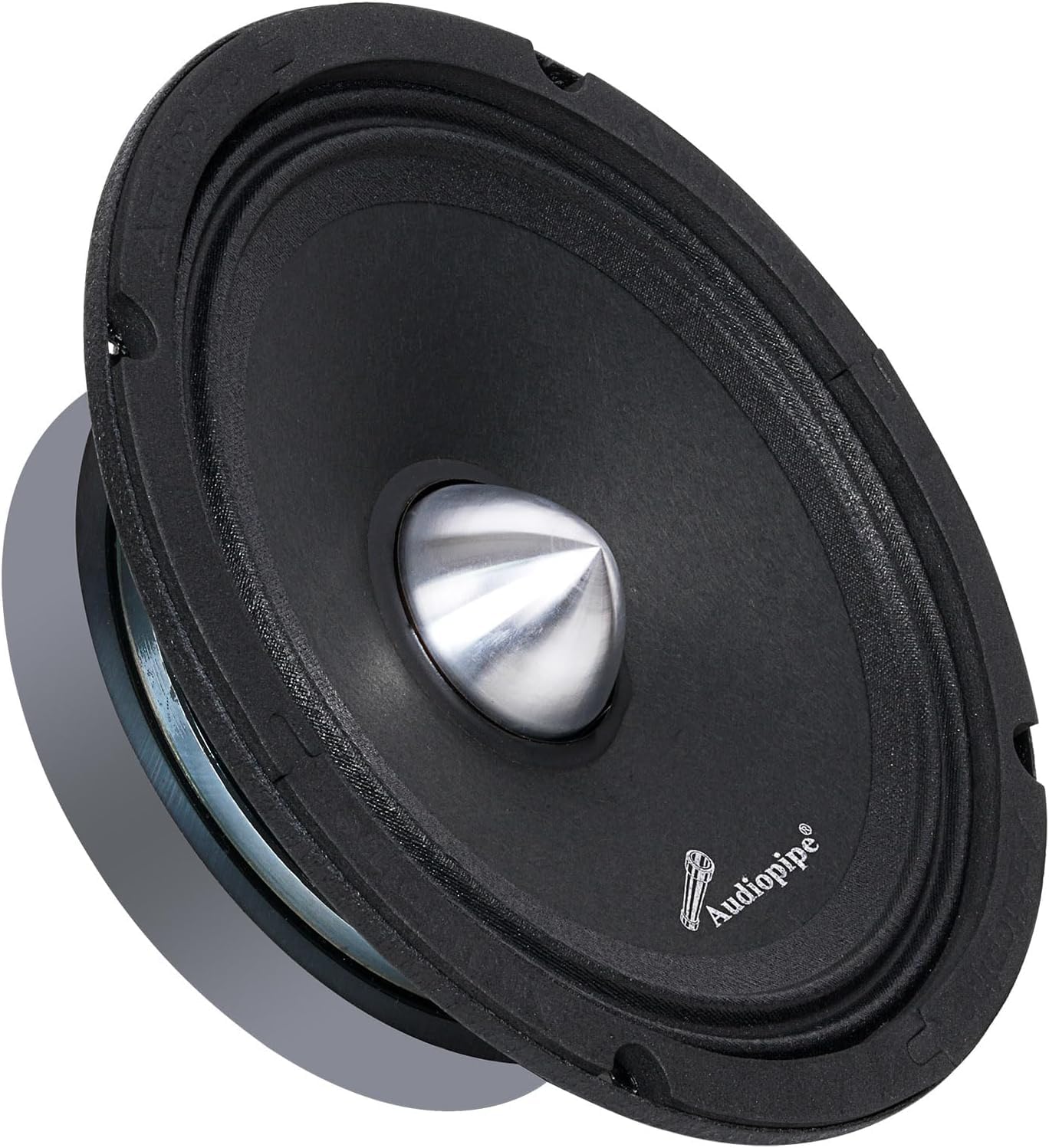 Audiopipe 6” Low Mid Frequency Loudspeaker, Powerful 200W Speaker with 1.5” Kapton Voice Coil, 4 Ohm Impedance, Crisp Midrange and Durable Steel Basket Design