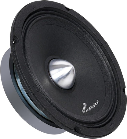 Audiopipe 6” Low Mid Frequency Loudspeaker, Powerful 200W Speaker with 1.5” Kapton Voice Coil, 4 Ohm Impedance, Crisp Midrange and Durable Steel Basket Design
