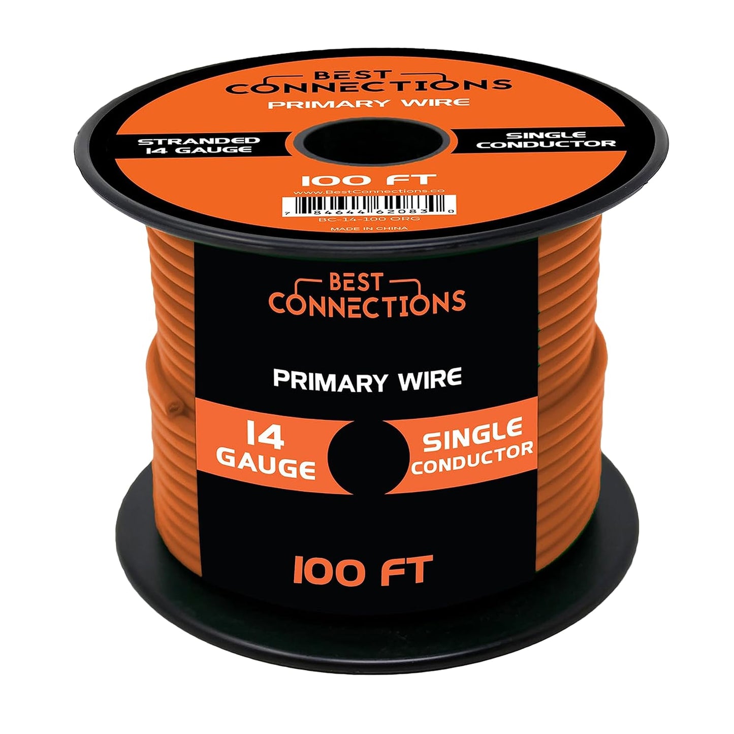 BEST CONNECTIONS 14 Guage Automotive Primary Wire - 100ft | Ideal for Trailer, Speaker, and Lighting Circuits | Durable Primary/Remote, Power/Ground Electrical Wiring