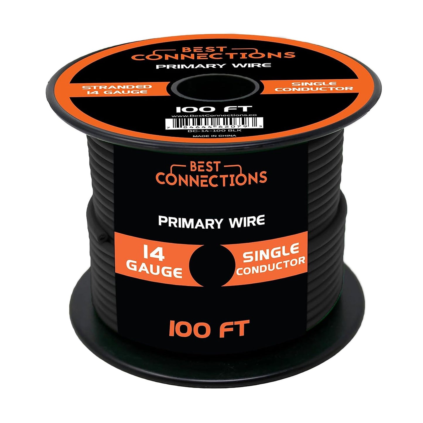 BEST CONNECTIONS 14 Guage Automotive Primary Wire - 100ft | Ideal for Trailer, Speaker, and Lighting Circuits | Durable Primary/Remote, Power/Ground Electrical Wiring