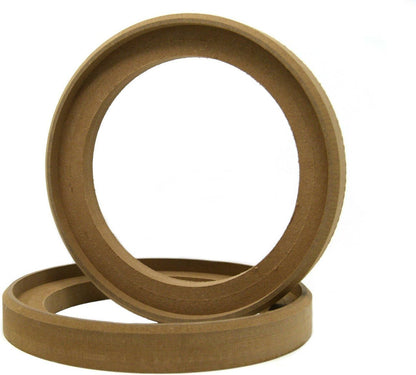 Audiopipe 6.5" MDF Speaker Mounting Spacer Recessed Fiberglass Rings 1 Pair