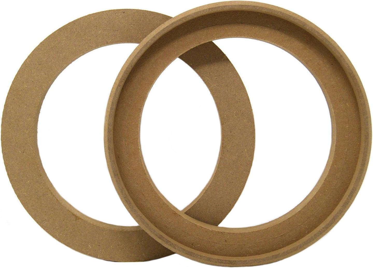 Audiopipe 6.5" MDF Speaker Mounting Spacer Recessed Fiberglass Rings 1 Pair