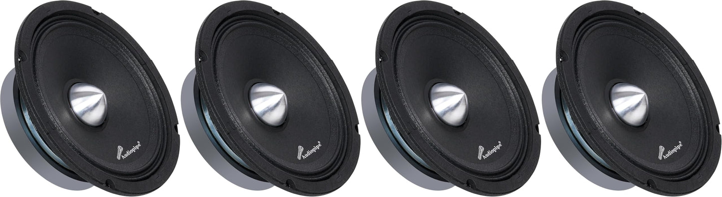 Audiopipe 6” Low Mid Frequency Loudspeaker, Powerful 200W Speaker with 1.5” Kapton Voice Coil, 4 Ohm Impedance, Crisp Midrange and Durable Steel Basket Design