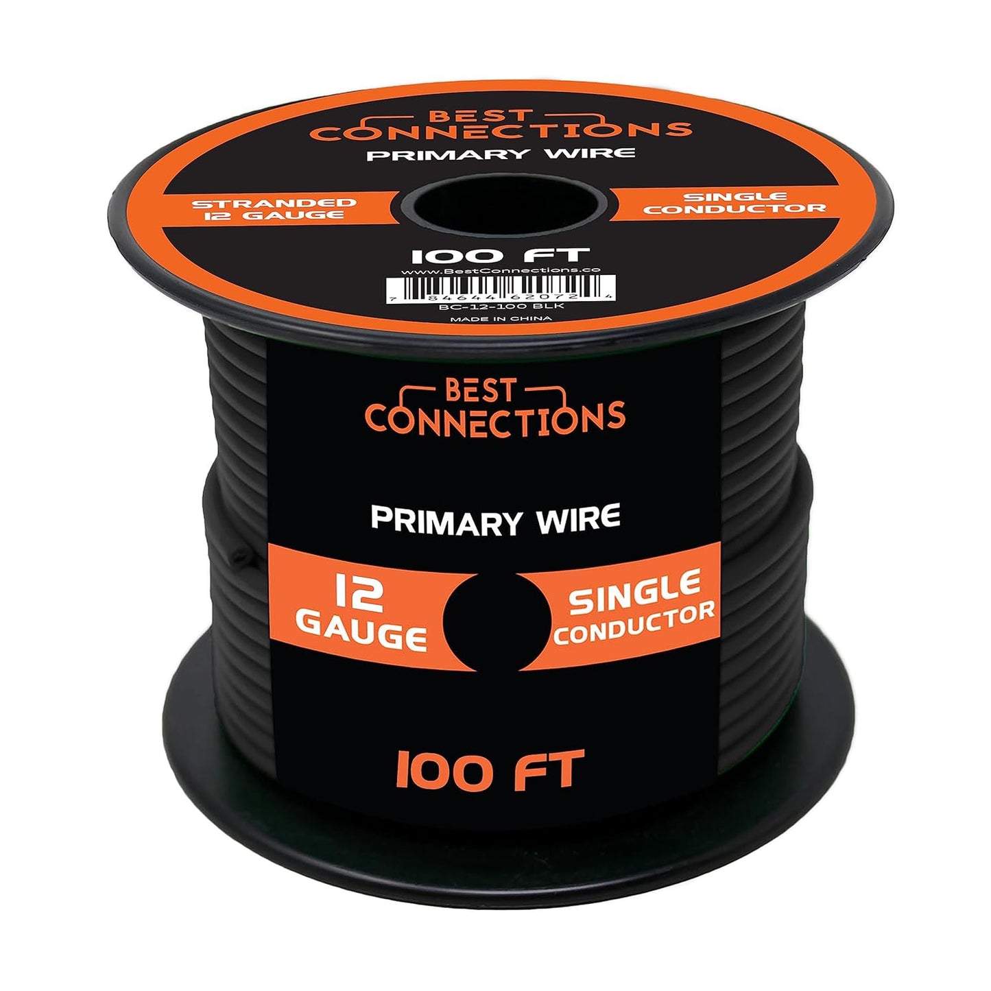 BEST CONNECTIONS 10 Gauge Automotive Primary Wire - 100ft | Ideal for Trailer, Speaker, and Lighting Circuits | Durable Primary/Remote, Power/Ground Electrical Wiring
