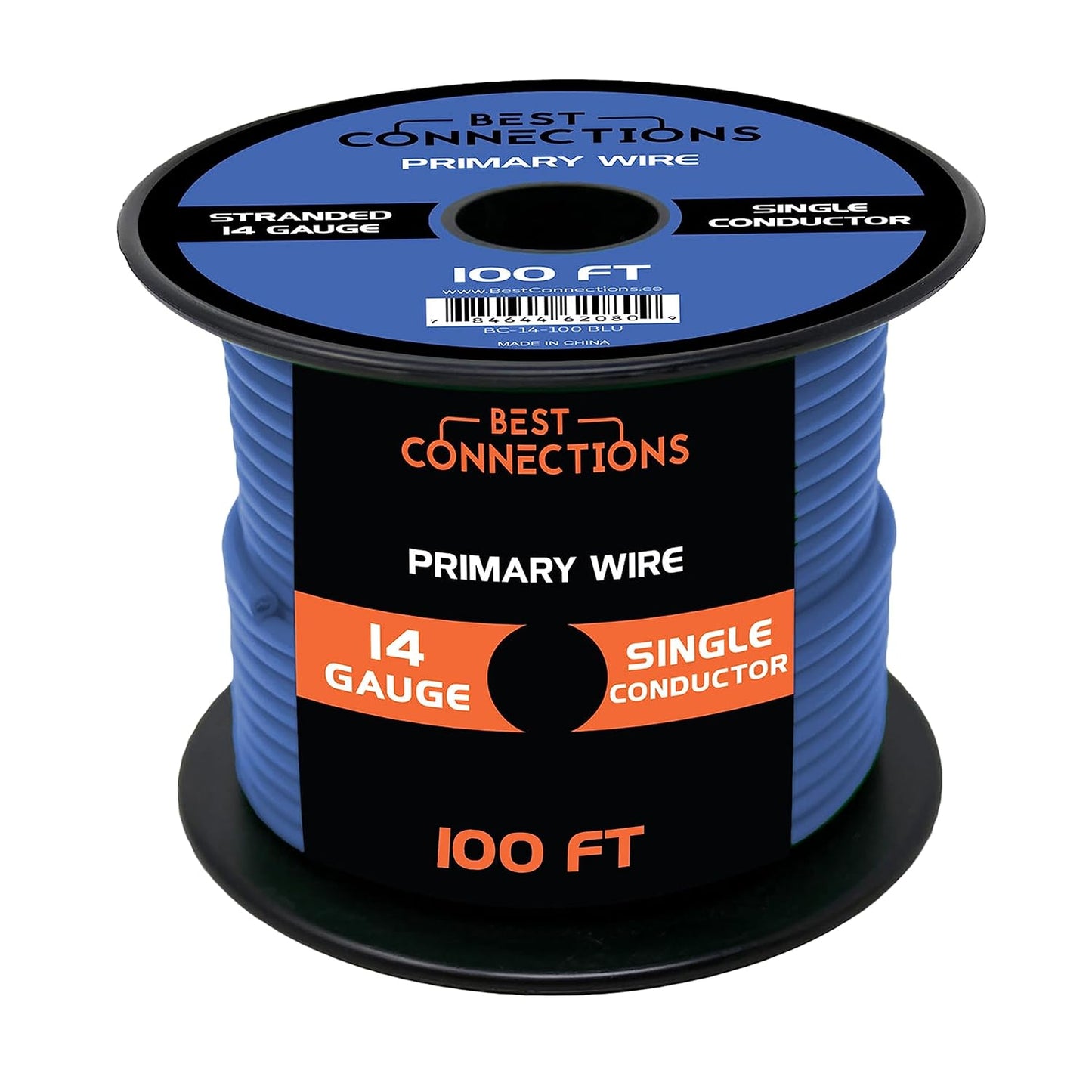 BEST CONNECTIONS 14 Guage Automotive Primary Wire - 100ft | Ideal for Trailer, Speaker, and Lighting Circuits | Durable Primary/Remote, Power/Ground Electrical Wiring