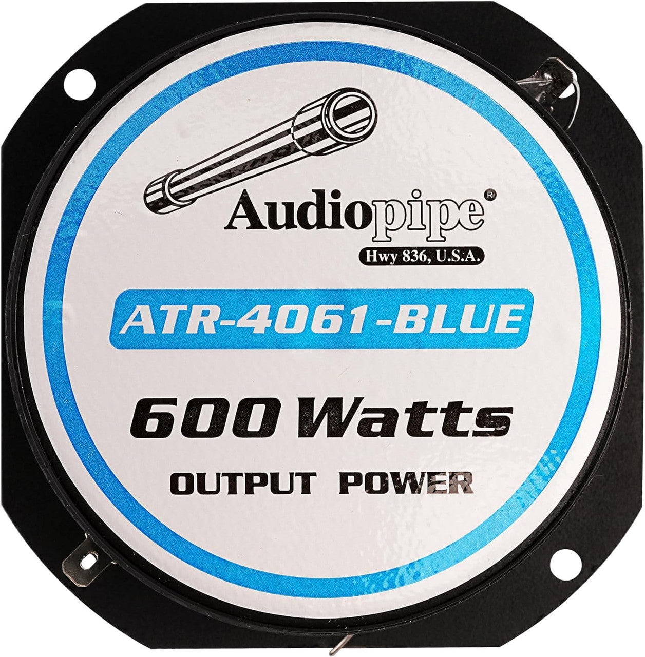 Audiopipe 1 Pair ATR-4061 Heavy Duty Eye Candy Super Bullet Tweeters - 600W Pro Car Audio Car - Blue