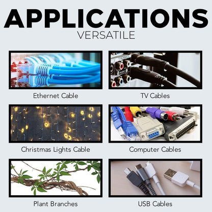 BEST CONNECTIONS Black Cable Zip Ties 4 Inch Strong Nylon Wire Ties with 18 lbs Tensile Strength Cable Management Ties for Outdoor & Indoor