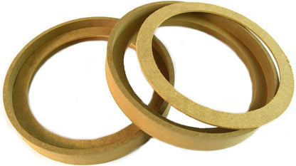 Audiopipe 8" MDF Wood Speaker Ring Recess with Bezel Fiber Glass Molds 2 Pairs