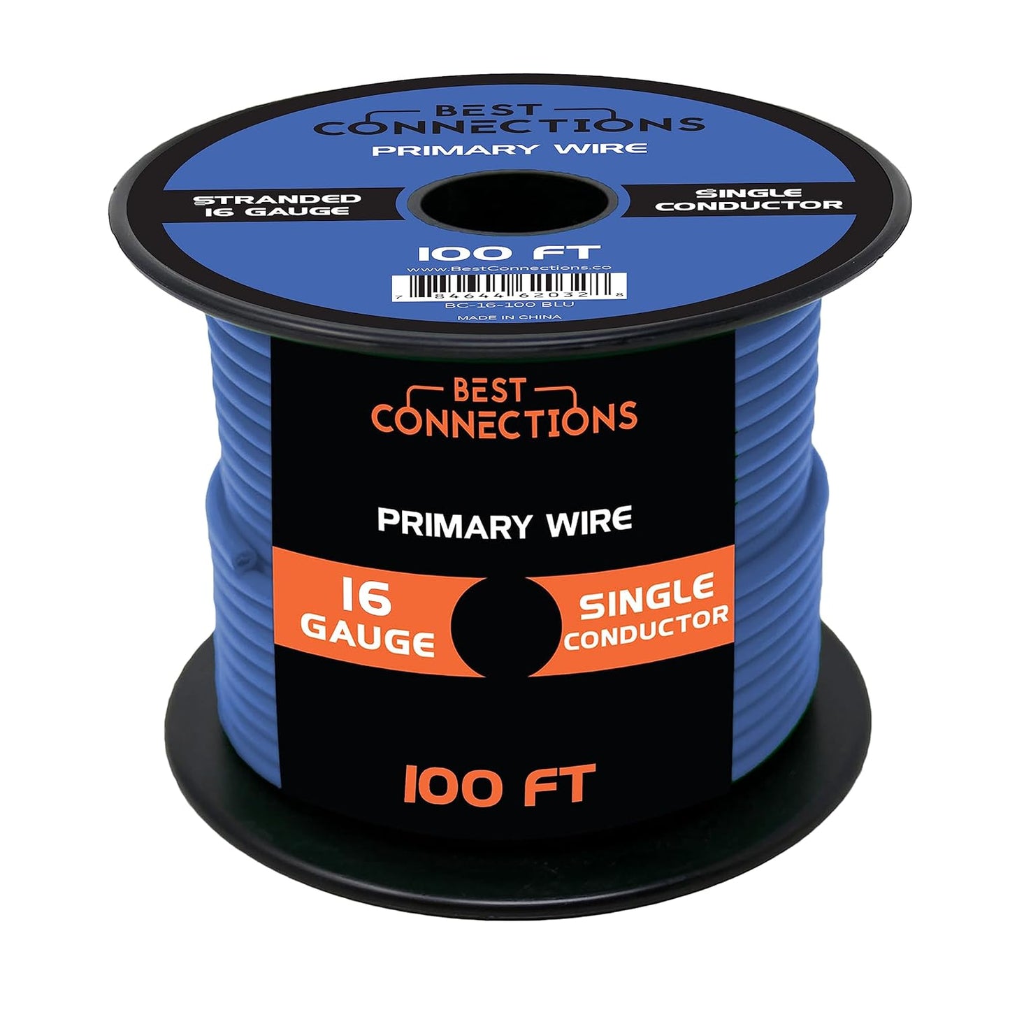 BEST CONNECTIONS 16 Guage Automotive Primary Wire - 100ft | Ideal for Trailer, Speaker, and Lighting Circuits | Durable Primary/Remote, Power/Ground Electrical Wiring