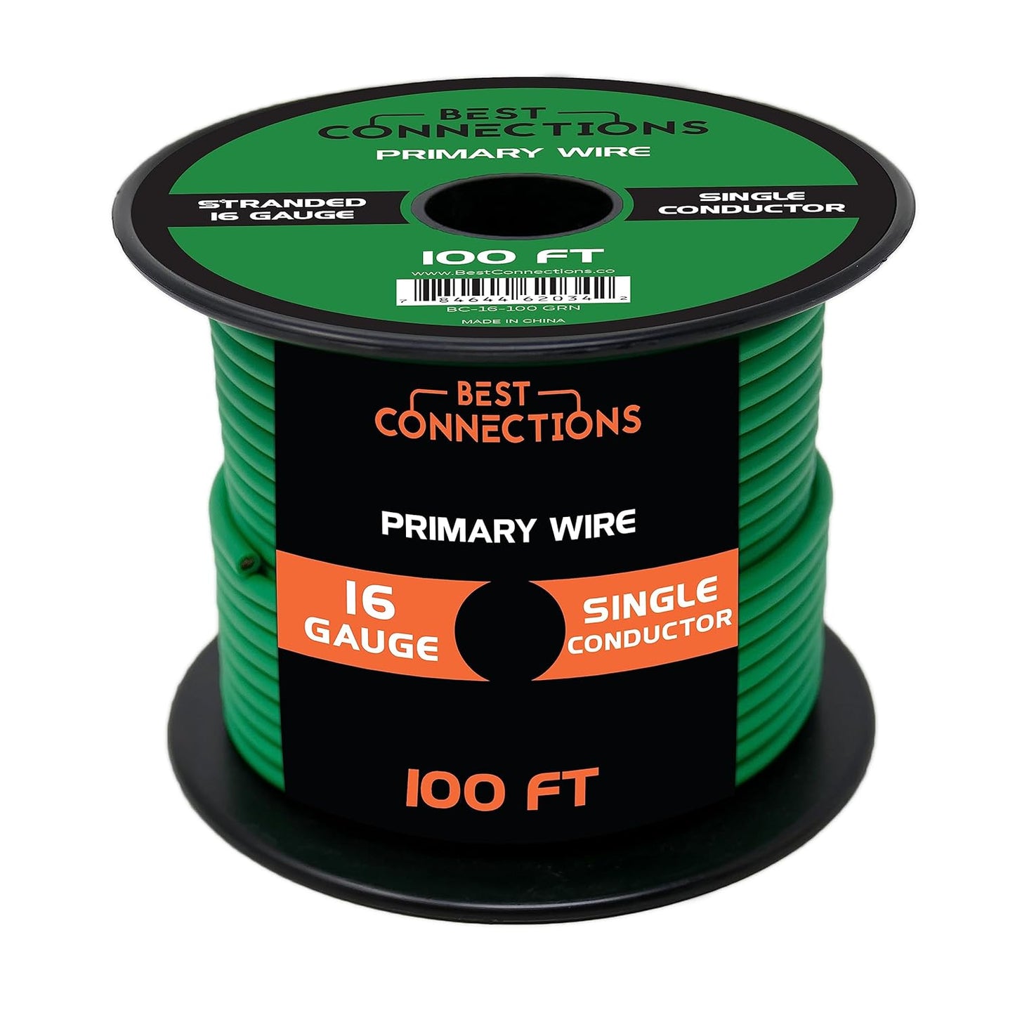 BEST CONNECTIONS 16 Guage Automotive Primary Wire - 100ft | Ideal for Trailer, Speaker, and Lighting Circuits | Durable Primary/Remote, Power/Ground Electrical Wiring