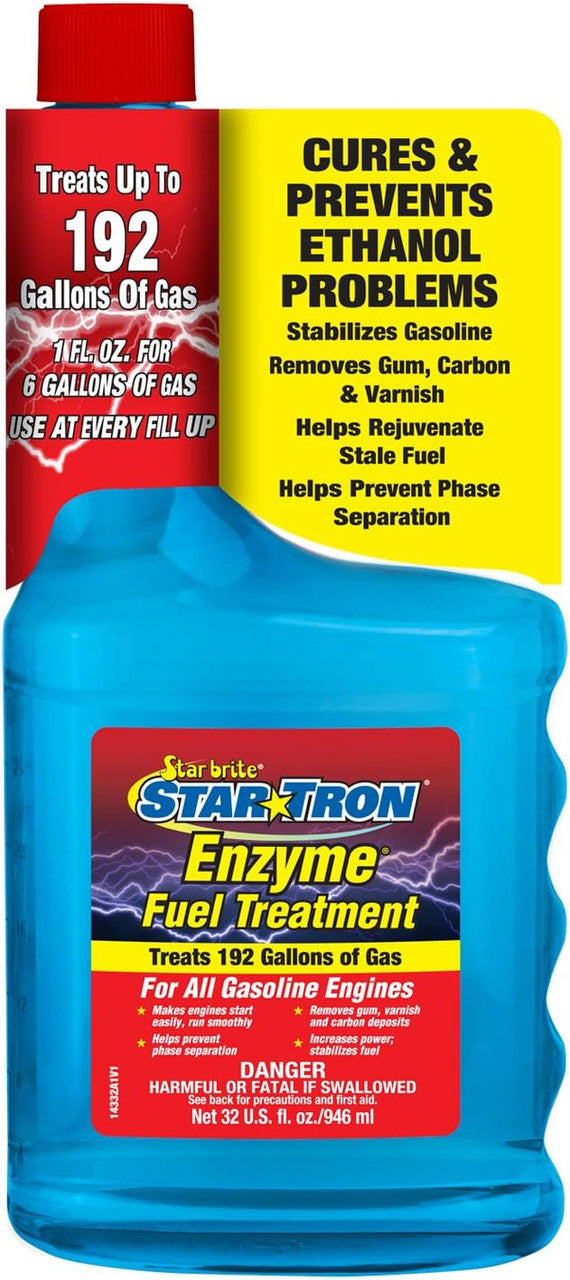 Star Tron Enzyme Fuel Treatment SEF Gasoline Formula Bottle