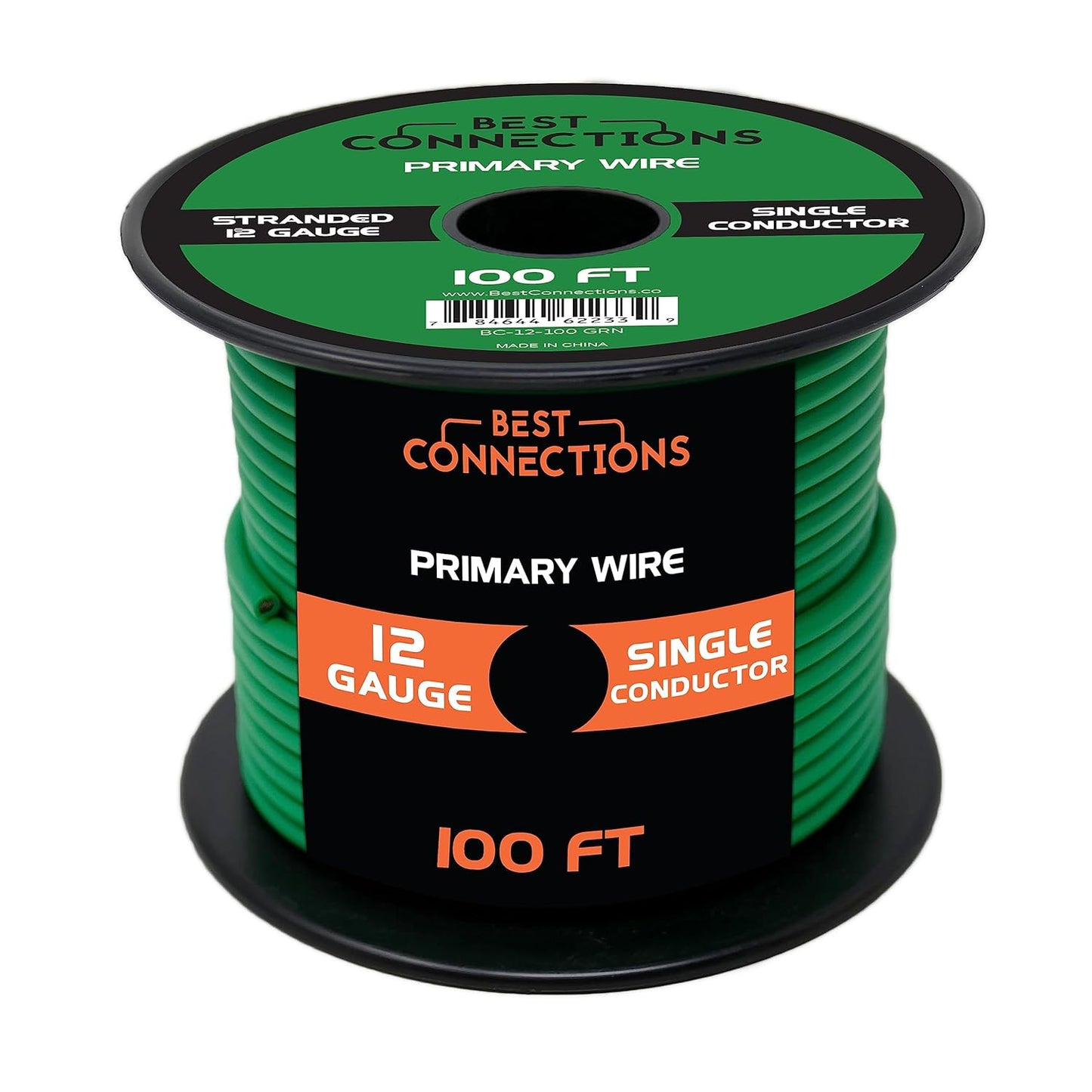 BEST CONNECTIONS 12 Guage Automotive Primary Wire - 100ft | Ideal for Trailer, Speaker, and Lighting Circuits | Durable Primary/Remote, Power/Ground Electrical Wiring