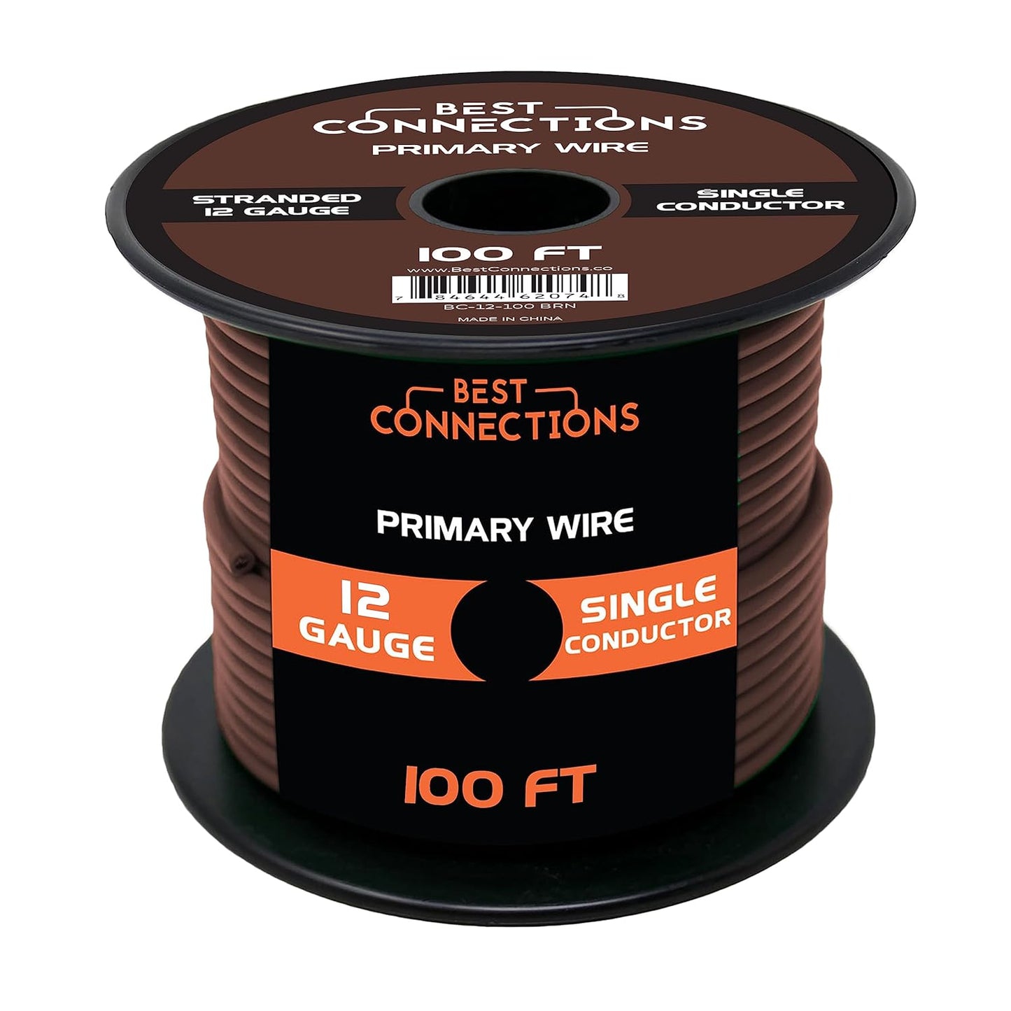 BEST CONNECTIONS 12 Guage Automotive Primary Wire - 100ft | Ideal for Trailer, Speaker, and Lighting Circuits | Durable Primary/Remote, Power/Ground Electrical Wiring