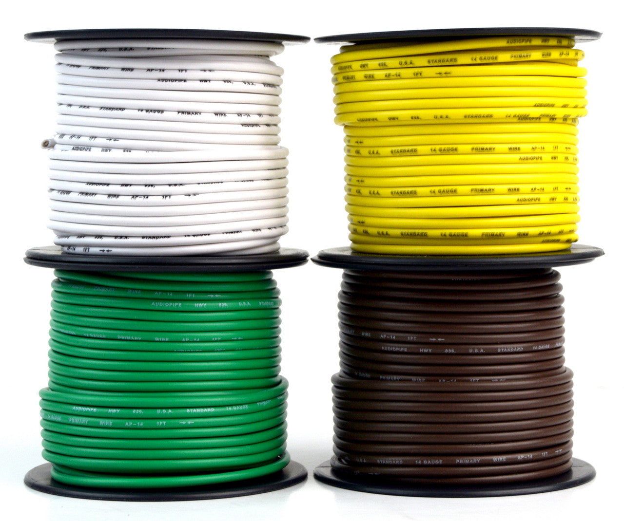 Trailer Light Cable Wiring For Harness 100ft spools 14 Gauge 4 Wire 4 ...