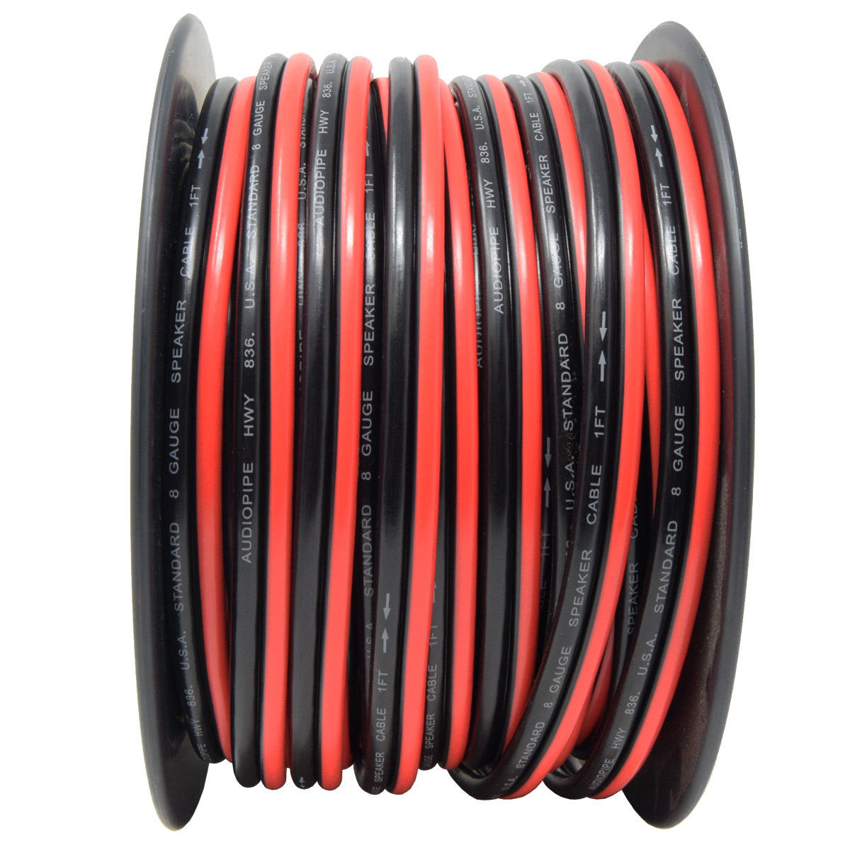 8 Gauge 100 Feet Red Black Speaker Wire Zip Cable Car Stereo Home Audio