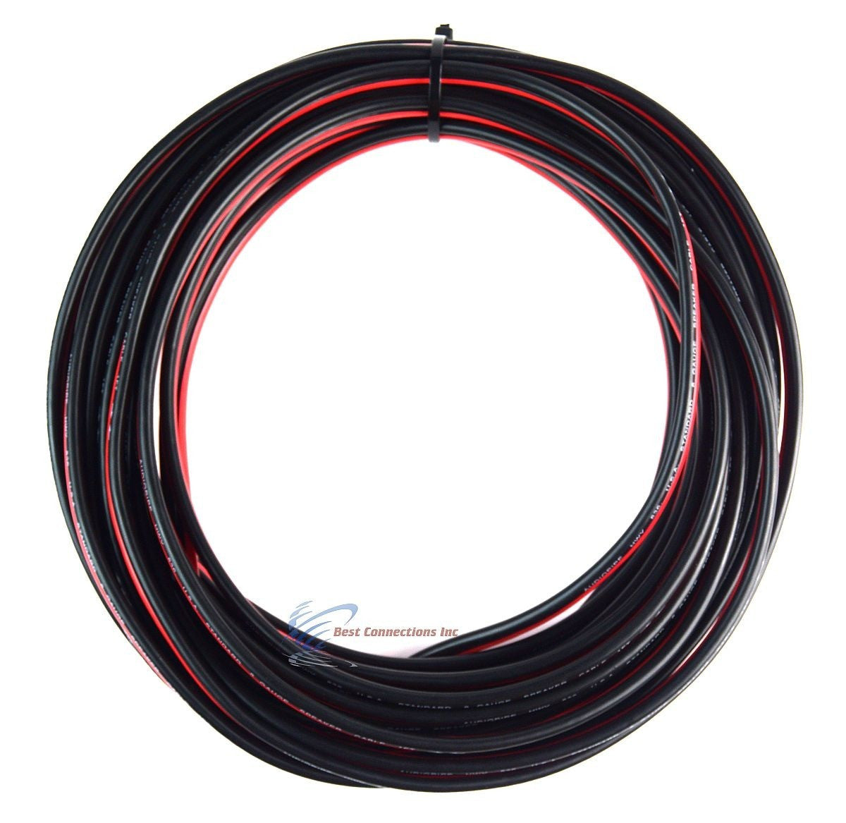 8 GA 50' Feet Red Black Speaker Woofer Wire Car Home Audio Stranded Copper Mix