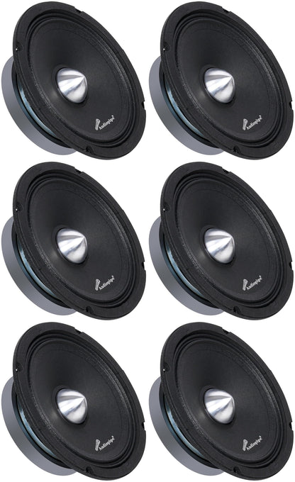 Audiopipe 6” Low Mid Frequency Loudspeaker, Powerful 200W Speaker with 1.5” Kapton Voice Coil, 4 Ohm Impedance, Crisp Midrange and Durable Steel Basket Design