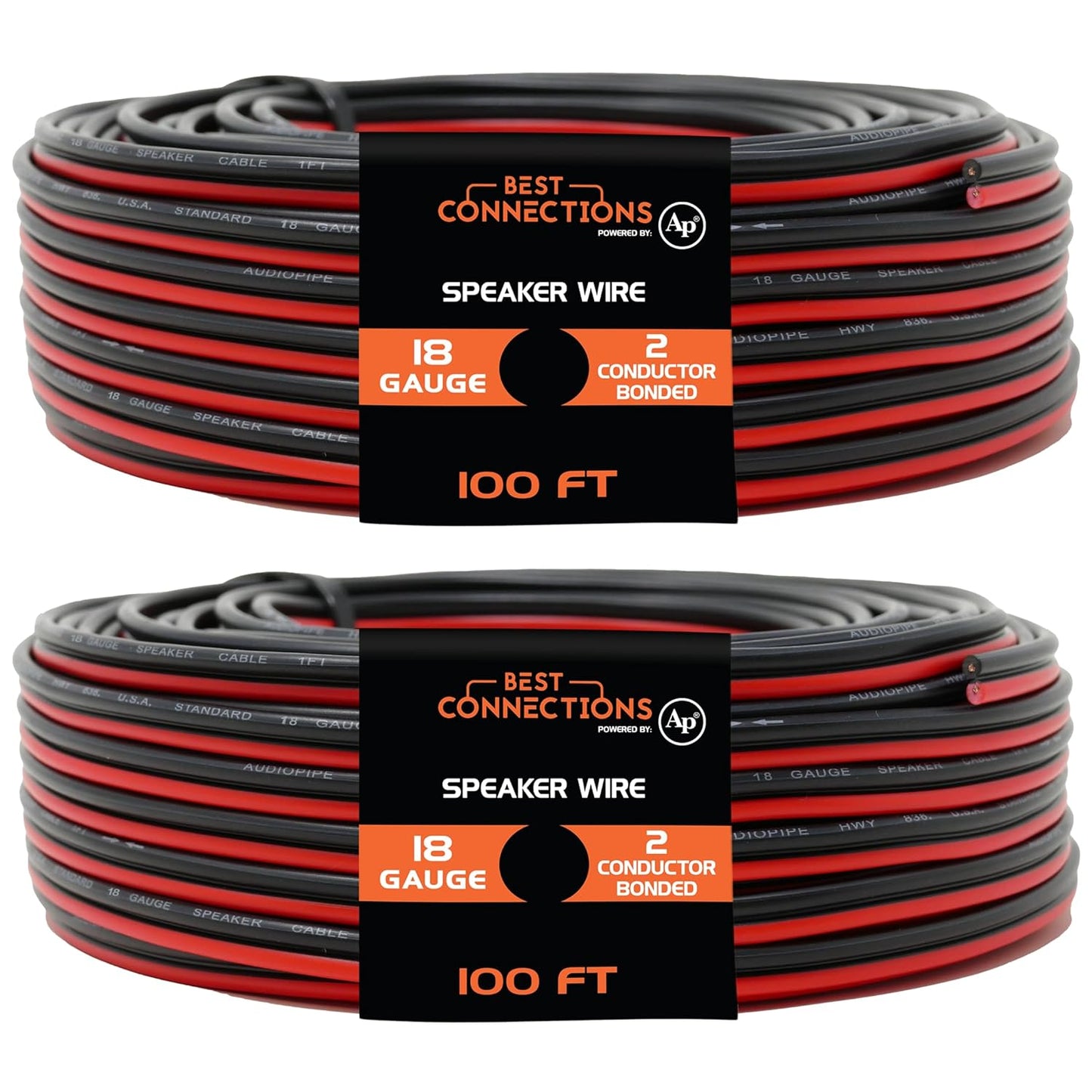 BEST CONNECTIONS Speaker Zip Wire Primary Bonded Red & Black Speaker Cable Stranded Speaker Wire Car Audio Automotive Home Theatre