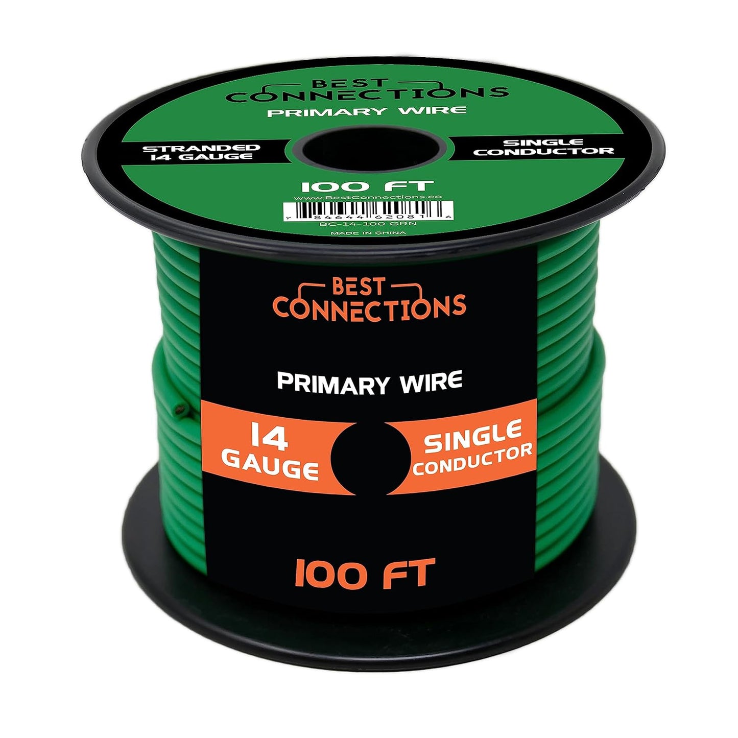 BEST CONNECTIONS 14 Guage Automotive Primary Wire - 100ft | Ideal for Trailer, Speaker, and Lighting Circuits | Durable Primary/Remote, Power/Ground Electrical Wiring