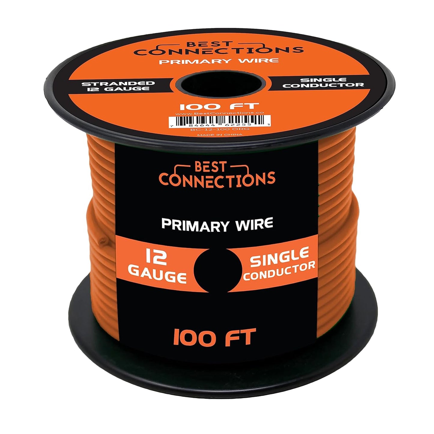 BEST CONNECTIONS 12 Guage Automotive Primary Wire - 100ft | Ideal for Trailer, Speaker, and Lighting Circuits | Durable Primary/Remote, Power/Ground Electrical Wiring