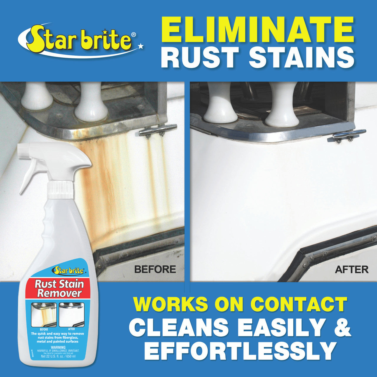 STAR BRITE Rust Stain Remover 22oz Spray Bottle 089222