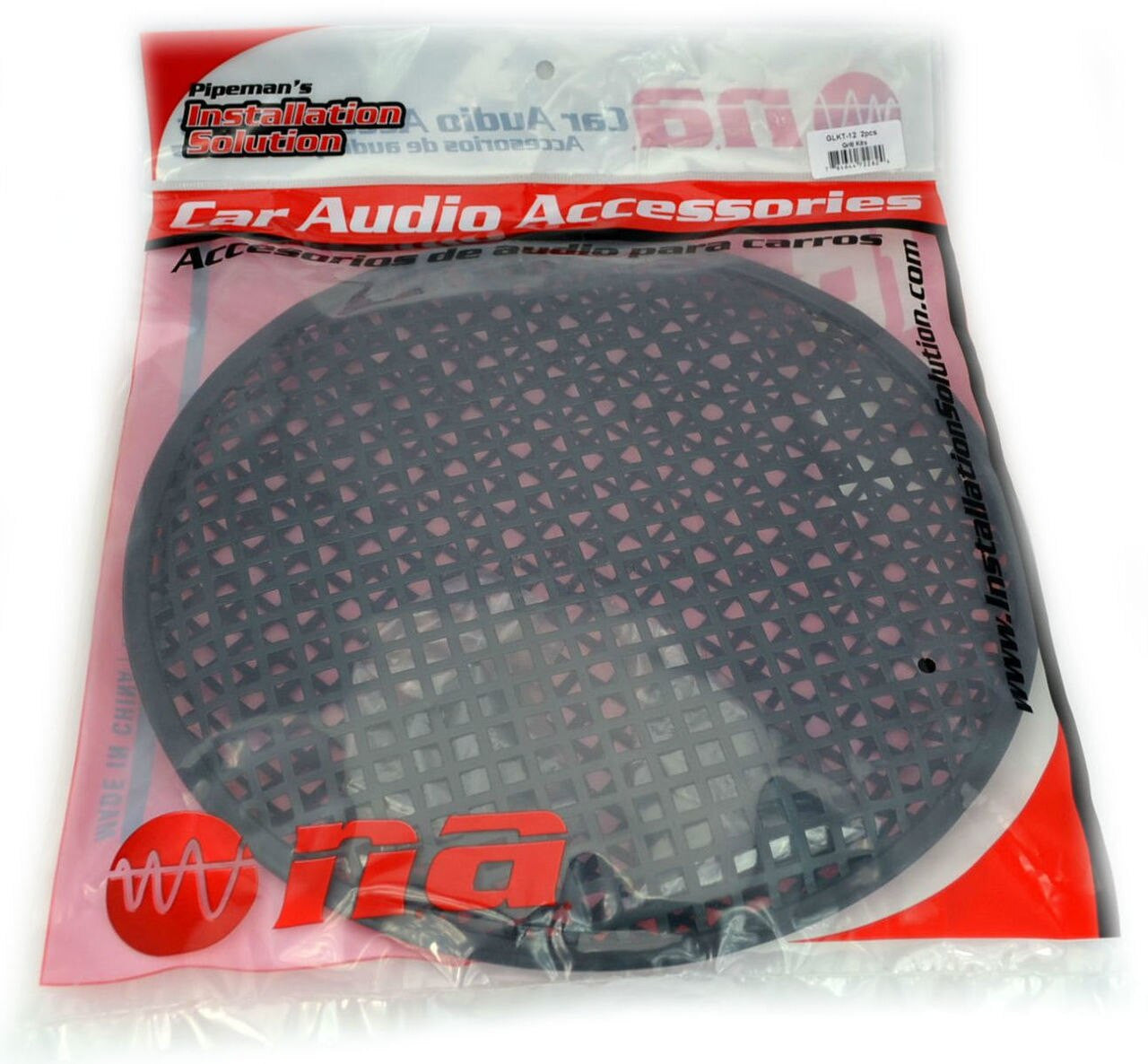 2 Pair 12 Inch Subwoofer Metal Waffle Grills - Universal Speaker Cover Guard