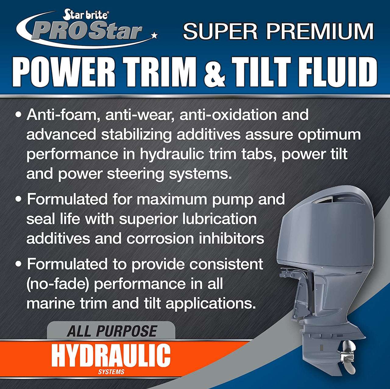 6 Pack Star Brite Pro Star Super Premium Power Trim and Tilt Fluid - 32 oz - 28532