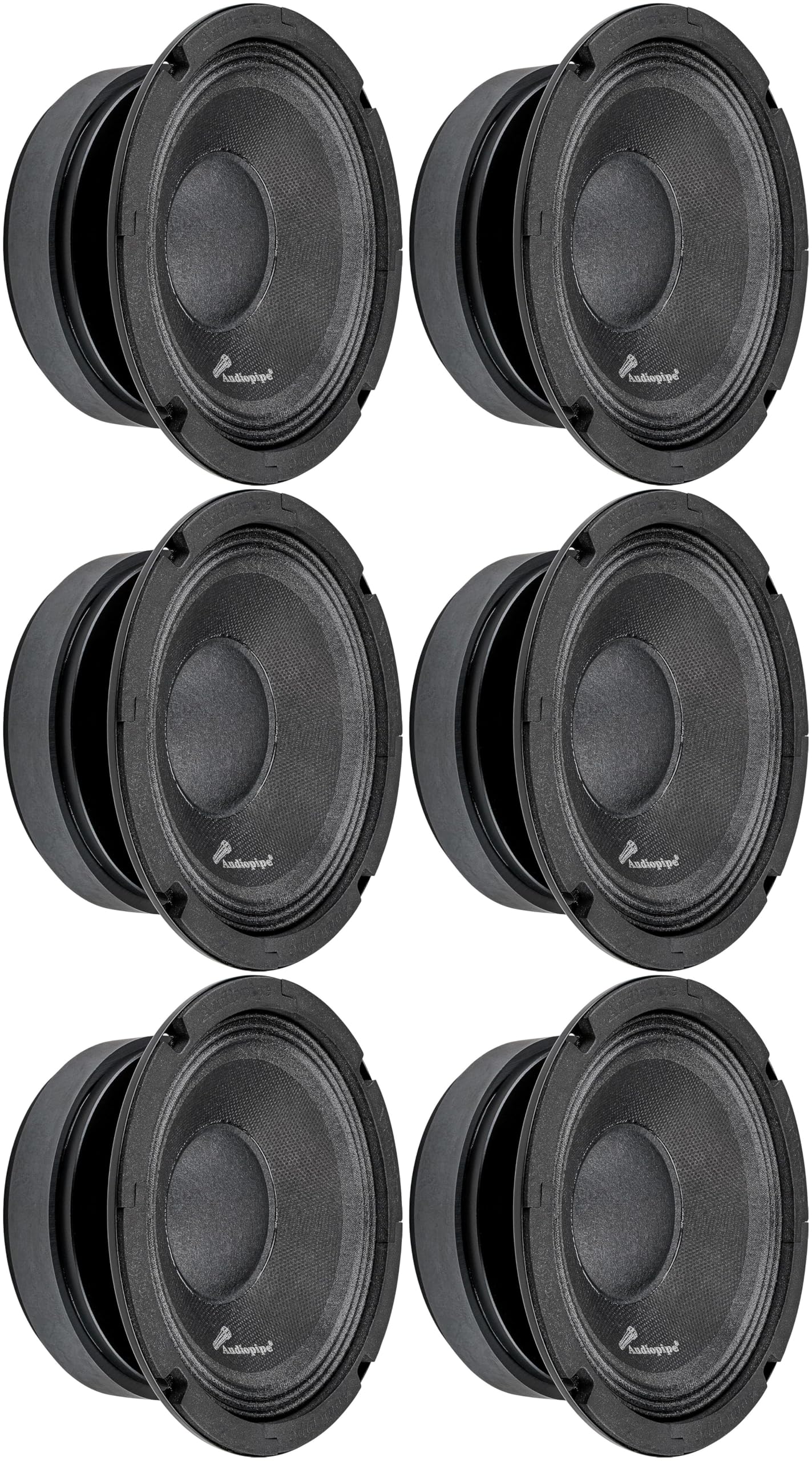 Audiopipe 6” Low Mid Frequency Loudspeaker, Midrange Car & PA Speaker, Low Mid Bass, Professional DJ & Studio Audio