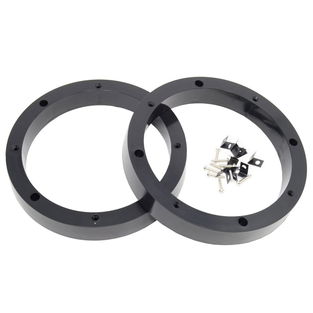 1 Pair 8.5" Plastic Speaker Spacer Rings Subwoofer Custom Mounting Adapter