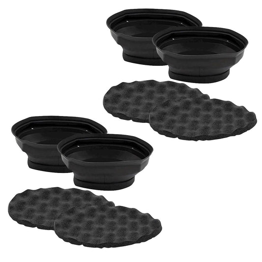 2 Pairs 6 x 9" Silicone Speaker Baffle Kit Bass Reflex IBSBF69 by Install Bay