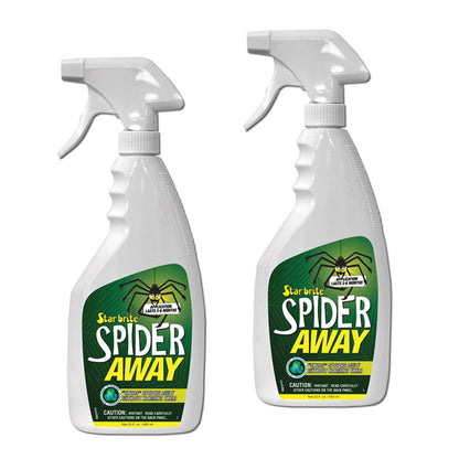 2 Pack StarBrite Spider Away 22 Oz Spray – Simply Chase Away Pesky Spiders & Keep Them Away - Ideal for Homes, Garages, Docks, Patios, Boathouses & More