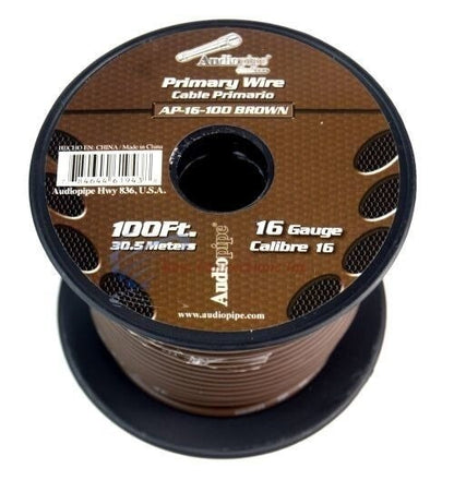 16 GA 100 FT SPOOLS PRIMARY AUTO REMOTE POWER GROUND WIRE CABLE (5 ROLLS)