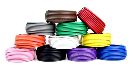 12 GAUGE 50 FT ROLLS PRIMARY AUTO REMOTE POWER GROUND WIRE CABLE (10 COLORS)