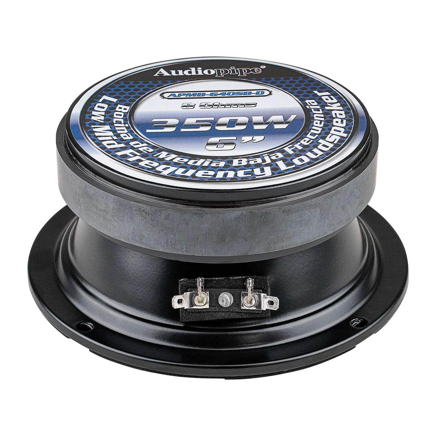 Audiopipe Low Mid Frequency Loudspeaker 6" 350W Max Power Wave Design (APMB-640SB-D)