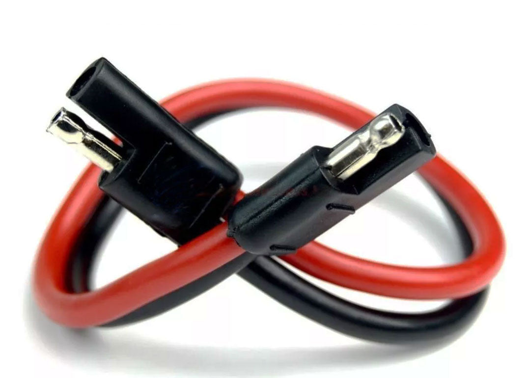 2 Pieces 8 Gauge 12" Quick Disconnect Polarized Inline Power Cable Wire Harness