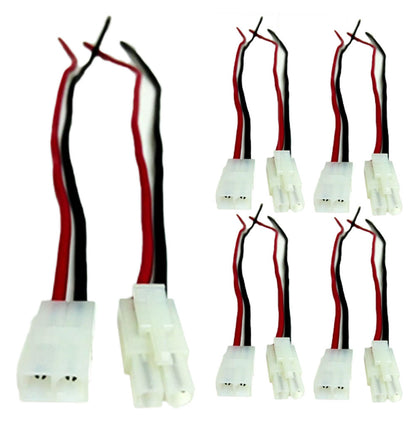 5 Pack 14 GA Gauge 2 Pin Male/Female Terminals Quick Disconnect Harness Polarized Wire