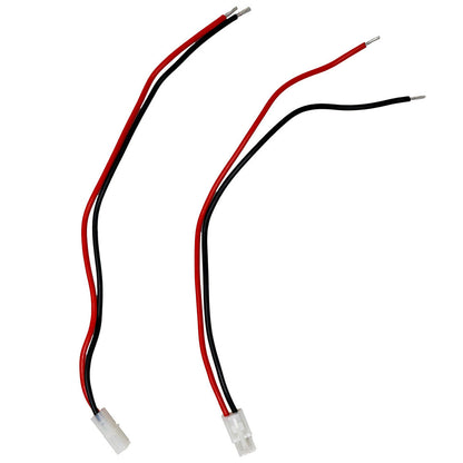 2 Pack Audiopipe 14 GA Gauge 2 Pin Male/Female Terminals Quick Disconnect Harness Polarized Wire Auto Solar