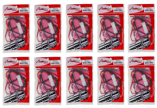 10 Pack 14 Gauge 2 Pin Male/Female Terminals Quick Disconnect Harness Polarized Wire Auto Solar