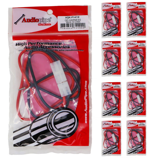 9 Pack 14 GA Gauge 2 Pin Male/Female Terminals Quick Disconnect Harness Polarized Wire