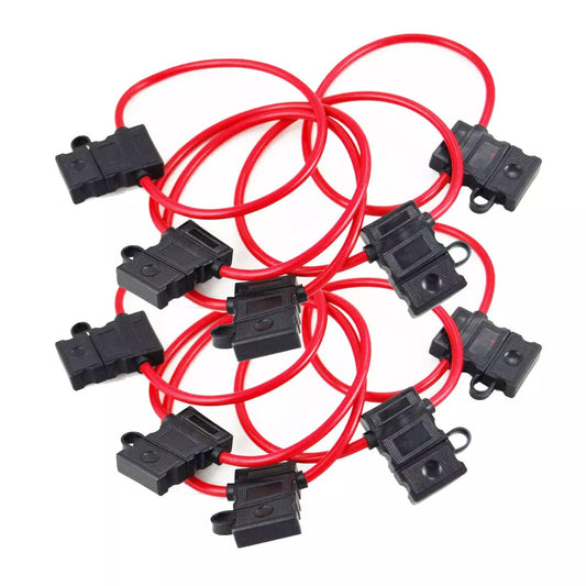 10 Pack 12 Gauge ATC Blade Heavy Duty Fuse Holder Car Audio 12 Volt Automotive