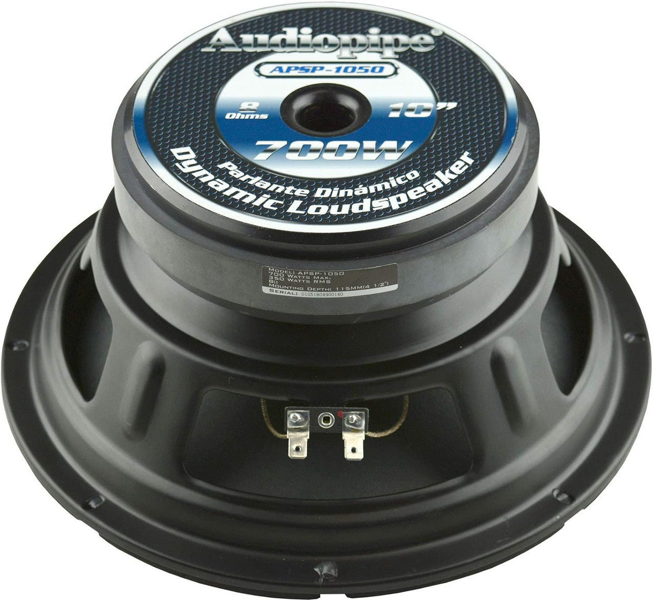 4 Pack Audiopipe Dynamic 10" Midbass Speakers APSL Series 700W 8-ohm Loudspeakers APSP-1050