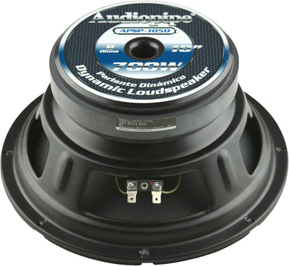 4 Pack Audiopipe Dynamic 10" Midbass Speakers APSL Series 700W 8-ohm Loudspeakers APSP-1050
