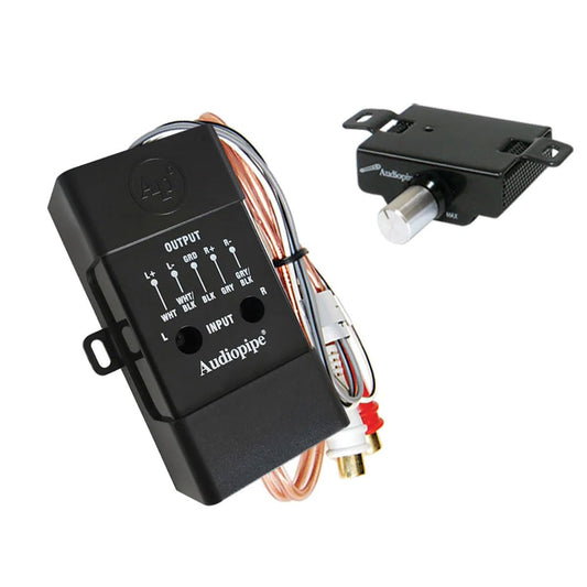 Audiopipe Adjustable Line Output Converter with Sub Out Remote Gain Control - APNR-2002-RMT