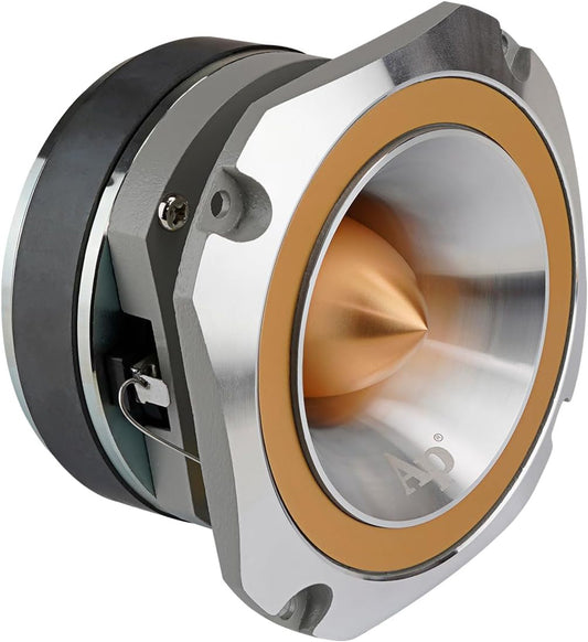 Audiopipe ATR-4053 400 W Peak, Heavy Duty Eye Candy Super Bullet Tweeter - Gold ATR-4053-GLD