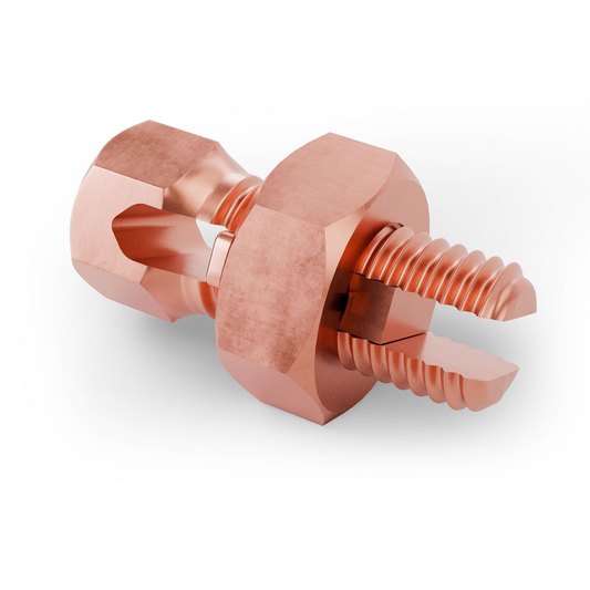 BEST CONNECTIONS 10 Pieces High Strength Copper Split Bolt Connectors 4 Gauge to 8 Gauge Solid Wire